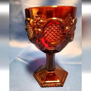 Avon 1876 Cape Cod Collection Ruby Red Glass 10oz Stemmed Goblet